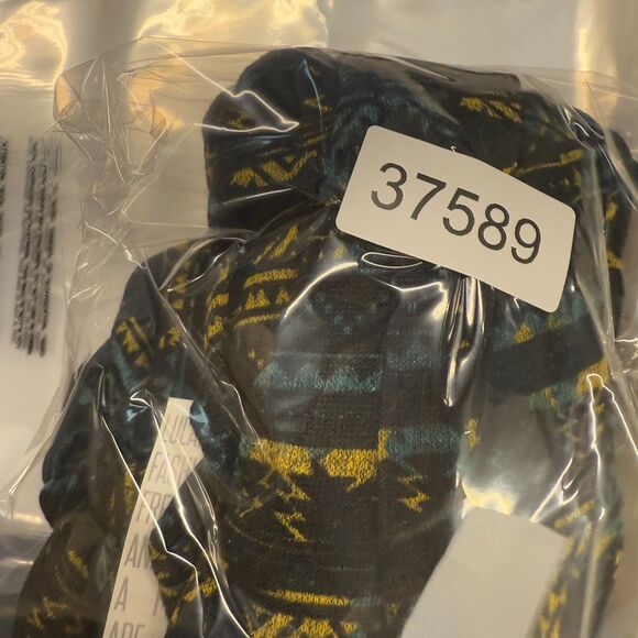 New LulaRoe Top Women M Medium Black Striped Open Front Lindsay 3/4 Sleeve - Picture 8 of 8